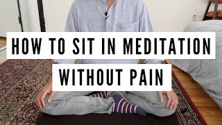 Sitting Positions for Meditation No More Back Pain [upl. by Ydaf]