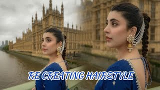 Recreating Hairstyle 😍 Hairstyles for girls  Medium hair hairstyles wedding Bridal hairstyles [upl. by Ttimme]