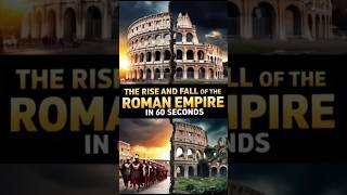 The Rise and FALL of the Roman Empire in 60 Seconds ancientroman romehistory [upl. by Lida430]