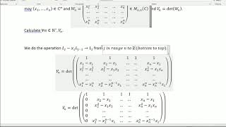 Packs Maths Classics 1  The Vandermonde matrix [upl. by Kariotta307]