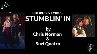 Stumblin In by Chris Norman amp Suzi Quatro  Guitar Chords and Lyrics [upl. by Dlorag436]