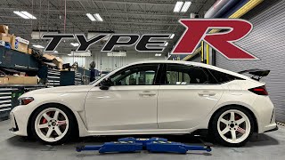 2023 FL5 Honda Civic TypeR  Volk TE37  Swift Lowering Springs  OEM Accessories [upl. by Lahpos]