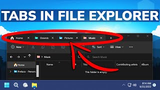 Enable Tabs in File Explorer in Windows 11 22H2 [upl. by So]