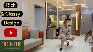 Amanora Gold  Classy amp Rich Design  2BHK Home Interior Design  Interior Design Ideas  Pune [upl. by Basile]