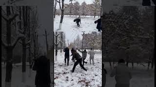 Ingush state medical university RussiaFirst snowfall [upl. by Gerdi]