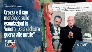 Crozza e il suo monologo sulle esondazioni in Veneto quotZaia dichiara guerra alle nutriequot [upl. by Thaddeus]