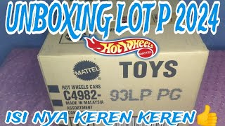 unboxing hot wheels lot p 2024 isinya bikin happy [upl. by Llewsor]