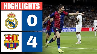 🔴 Resumen  REAL MADRID vs BARCELONA 0  4  HIGHLIGHTS  LaLiga 202425 [upl. by Hereld]