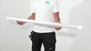 4lite IP20 LED Batten Installation Video  Screwfix [upl. by Rustin333]