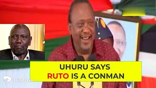 President Uhuru Kenyatta CALLS OUT William Ruto in public tells him to stop conmanship [upl. by Jewell]