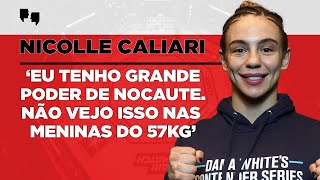 EXCLUSIVO Conheça NICOLLE CALIARI a nova brasileira contratada do UFC [upl. by Itsyrk]