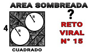 RESUELVE este RETO VIRAL 💪💪🟢Halla el Área Sombreada😡👽 [upl. by Yroj]