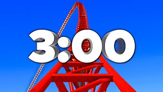 3 Min Countdown Timer Roller Coaster 🎢 [upl. by Alfonso]