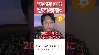 2024年ビットコインは2270万円になる 投資 仮想通貨 経済 金融 [upl. by Adlare]