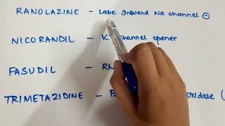 CVS Drugs Ranolazine Nicorandil Fasudil Trimetazidine Mechanism of Action MOA Series 2 Imp MCQ [upl. by Akem]