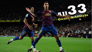 Thiago Alcantara All 33 Goals amp Assists For Barcelona HD 20092013 [upl. by Powel74]