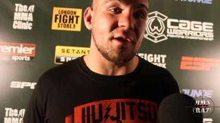 Jack Marshman Cage Warriors 69 Post Fight Interview [upl. by Gonyea]