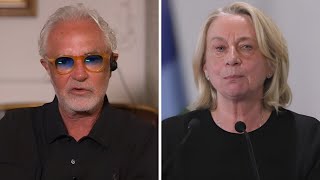 FLAVIO BRIATORE SHOW ZITTISCE IL MAGISTRATO ROSSO CONTRO IL GOVERNO SILVIA ALBANO [upl. by Wrand806]