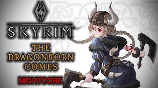 Female Cover SKYRIM – The Dragonborn Comes NIGHTCORE by ANAHATA  Lyrics [upl. by Adav]