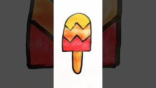 Popsicle Acrylic Painting For Kids icecream painting creativeart satisfying shorts viralshorts [upl. by Eusassilem586]