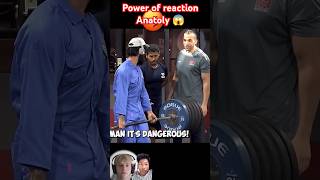 Shocking 😳😲 fyp frank anatolyprank reaction funny anatoly gym trending sports mma [upl. by Yonita]