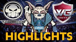 HIGHLIGHTS Execration vs WGUnity ESL one Genting Game 3 [upl. by Byron]