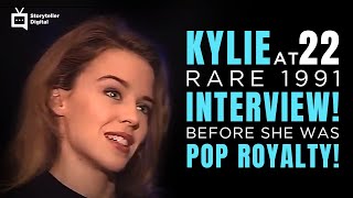 KYLIE MINOGUE BEFORE SHE RULED POP Unseen 1991 Interview with a 22YearOld Kylie OMG [upl. by Ahsiened]