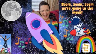 Zoom zoom zoom were going to the moon  Bop Time  Song Time  Nursery Rhymes  Educational  Bop [upl. by Raman464]