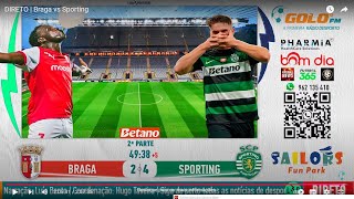 Braga 24 Sporting  Relato dos golos na Golo FM [upl. by Wendel]