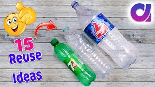 15 most amazing way to reuse plastic bottle  Best out of waste  Artkala 519 [upl. by Leonie]