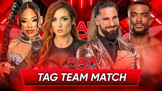 WWE 2K24  Bianca Belair amp Becky Lynch Vs Seth Rollins amp Montez Ford  Intergender Tag Team Match [upl. by Anelhtac]