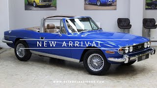 New Arrival With Sam – Fully Restored 1977 Triumph Stag V8 For Sale  £24950 [upl. by Nohj]