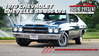 1970 Chevrolet Chevelle SS 396 L78 Fathom Blue Black 4 Speed HT 125216 [upl. by Yenitsed]