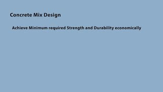 Concrete Mix Design Part 1 [upl. by Melanie]