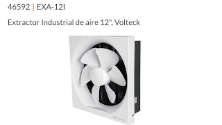 Extractor industrial de aire 12quot Volteck 46592 EXA12I [upl. by Rangel]