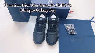 Christian Dior Men Smooth Calfskin Oblique Galaxy B27 review [upl. by Ahserkal629]