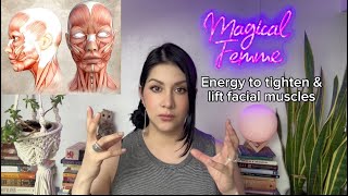 Energy to tighten and lift facial muscles energyhealing [upl. by Skerl]