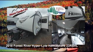 NEW 2018 Forest River HyperLyte Hemisphere 23RBHL  Mount Comfort RV [upl. by Eelyme]