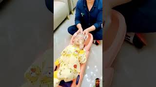 Baby Shampoo Chair Viral Shorts Kids Relaxing Kids☺️ [upl. by Leirraj]