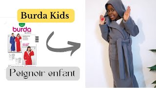 Je couds un peignoir à ma fille avec le patron de couture Burda Kids 9620 bulustyle9825 [upl. by Tempa]