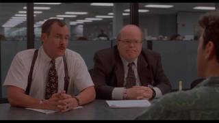 Office Space Printer Scene  Censored and Dubbed  Safe For Work Version [upl. by Hosea372]