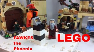 Lego Dumbledores Phoenix Tutorial at Hogwarts [upl. by Wachtel]