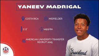 University Soccer  Yaneev Madrigal ⚽🇨🇷  Midfielder  Fall 25 [upl. by Tatianas]