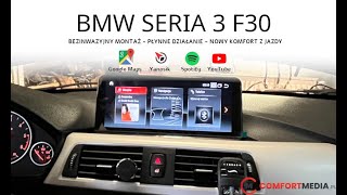 RADIO NAWIGACJA ANDROID BMW 3 F30 F31 F32 F34  4 F32 COMFORTMEDIA [upl. by Leiruh]