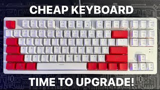 Budget Mechanical Hot Swappable Gaming Keyboard Switch Upgrade EYOOSO Z737 K620 [upl. by Yetak]