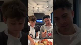 AUSTIN amp STEEL BOY TASTING FOODS😛shorts acefamily austinmcbroom subscribe funny love [upl. by Ah]