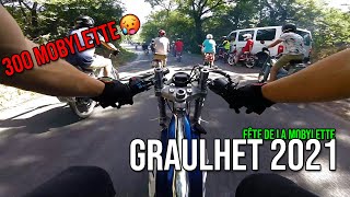 PLUS DE 300 MOBYLETTE EN BALADE 🥵 🏍 fête de la mobylette graulhet 2021 [upl. by Nnylaj803]