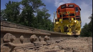 TRRS 508 Jointed Rail at Track Level  Marquette Rail [upl. by Labaw]