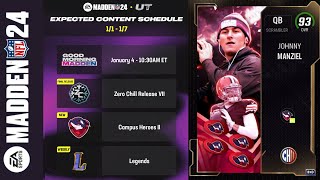 FREE 93 OVR JOHNNY MANZIEL CAMPUS HEROES PT 2 REVEAL  MADDEN 24 ULTIMATE TEAM [upl. by Draneb420]