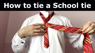 How to tie a tie for School Easy [upl. by Dde]